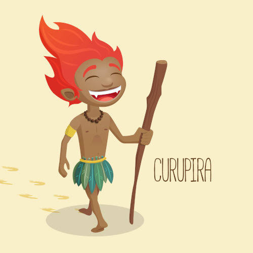 Ilustração da lenda Curupira